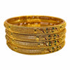 Antique Floral Meenakari Gold-Plated Bangles Set
