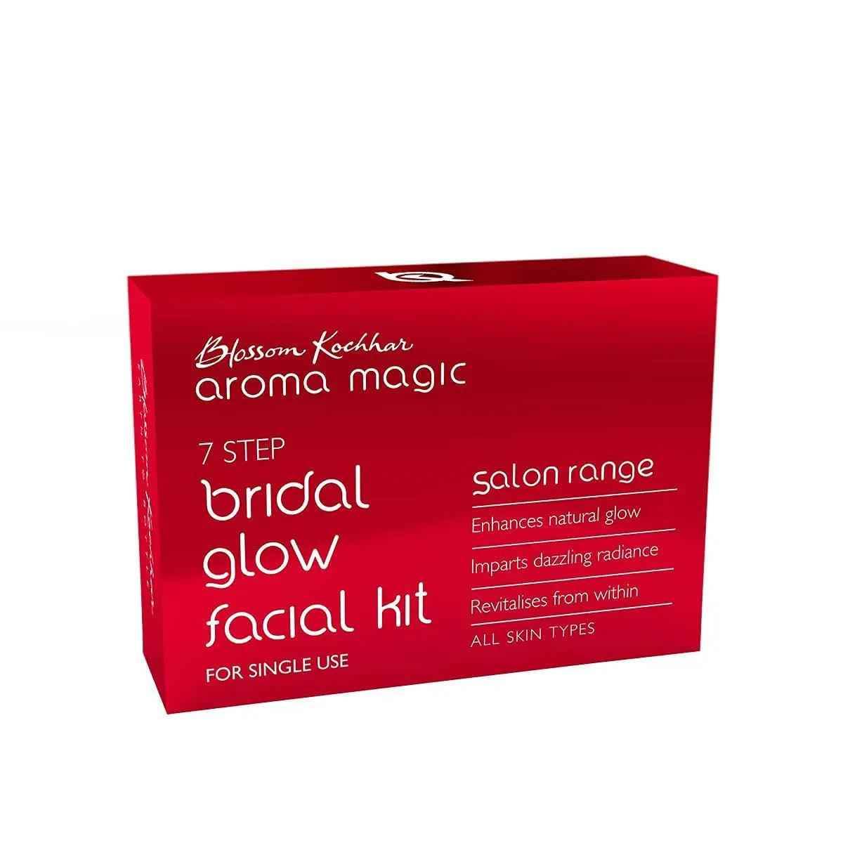 aroma magic 7-step bridal glow facial kit | single use | 38g pack