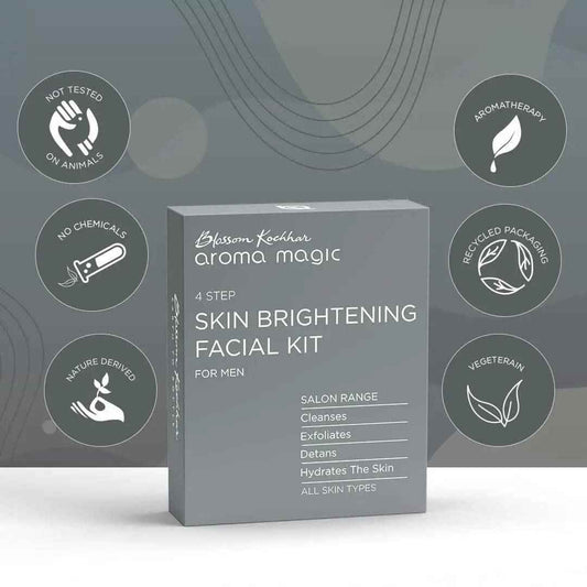 Aroma Magic Skin Brightening Facial Kit for Men | 4-Step Salon Range
