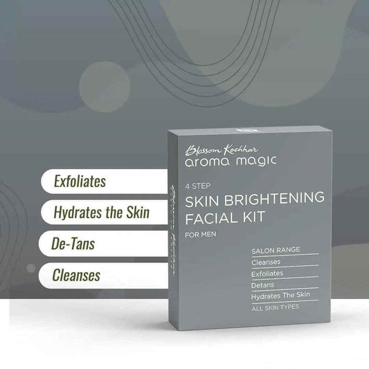 Aroma Magic Skin Brightening Facial Kit for Men | 4-Step Salon Range