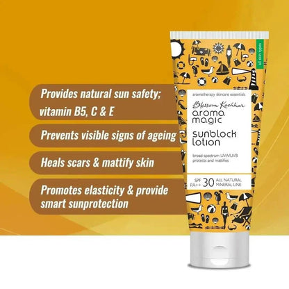 Aroma Magic Sun Block Lotion SPF 30 | UV Protection | 50ml