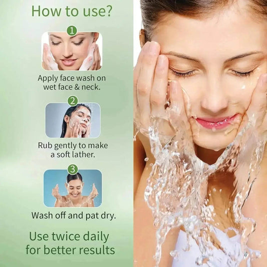 Ayouthveda Neem & Moringa Face Wash | Anti-Acne, Oil Control & Deep Cleansing | Pack of 2 (50g Each)