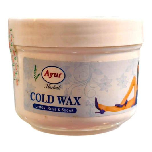 Ayur Herbal Cold Wax with Lemon, Rose & Sugar – 150g | Ready-to-Use Wax for Smooth & Radiant Skin