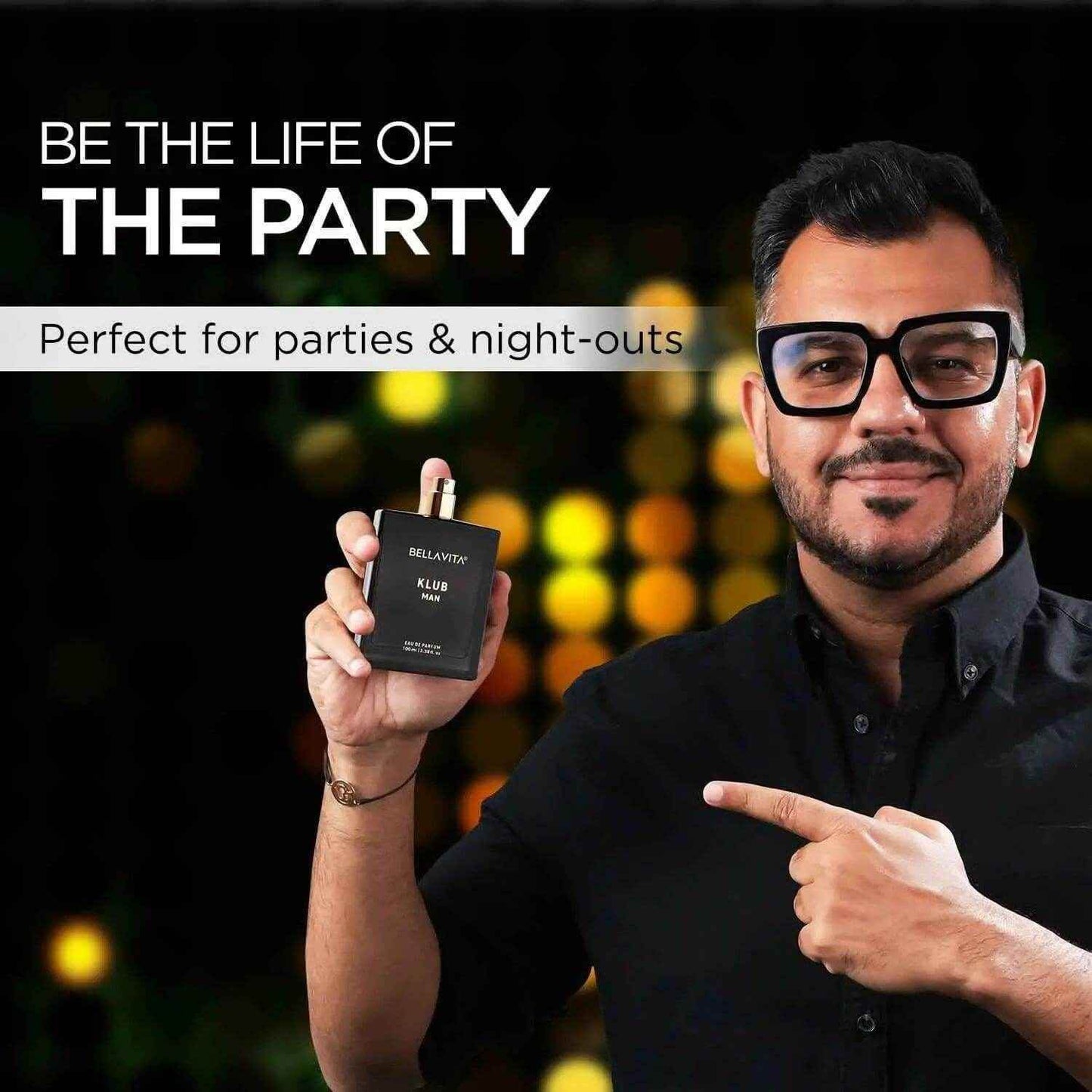 bella vita klub man fragrance - 100ml premium long-lasting eau de parfum for men
