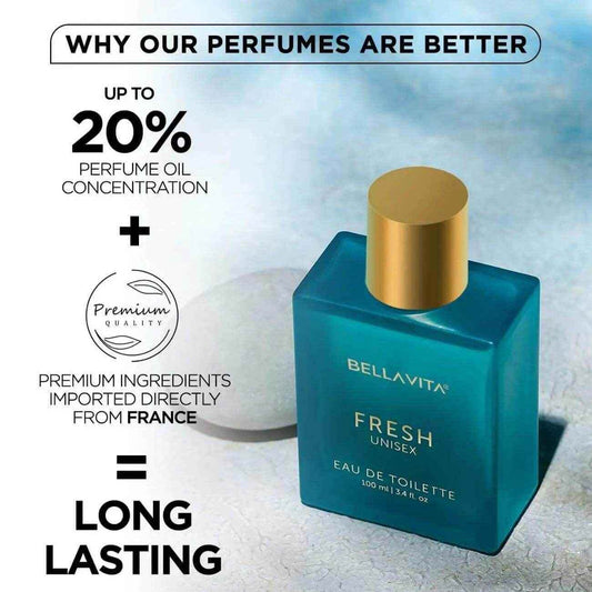 Bella Vita Luxury Eau - Unisex Perfume for Men and Women, Premium Fresh Eau De Toilette
