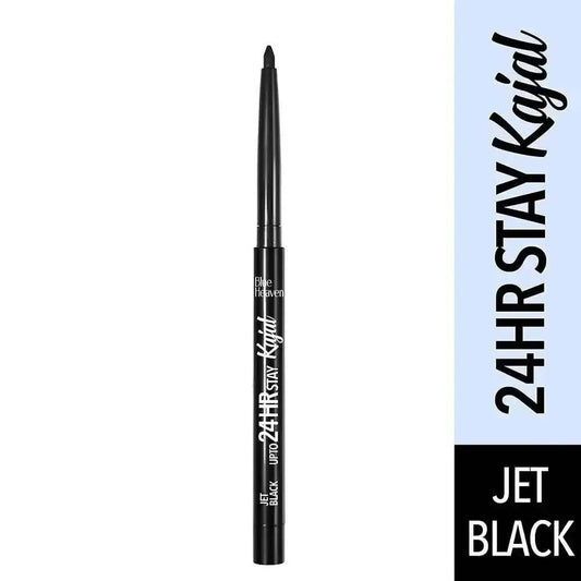 Blue Heaven 24Hr Stay Matte Pencil Kajal – Black, Waterproof, Smudge-Proof, 0.30gm