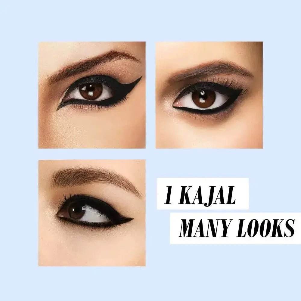 blue heaven 2x intense kajal | black shock | 24hr stay | smudge-proof & long-lasting | enriched with aloe vera | 0.30g