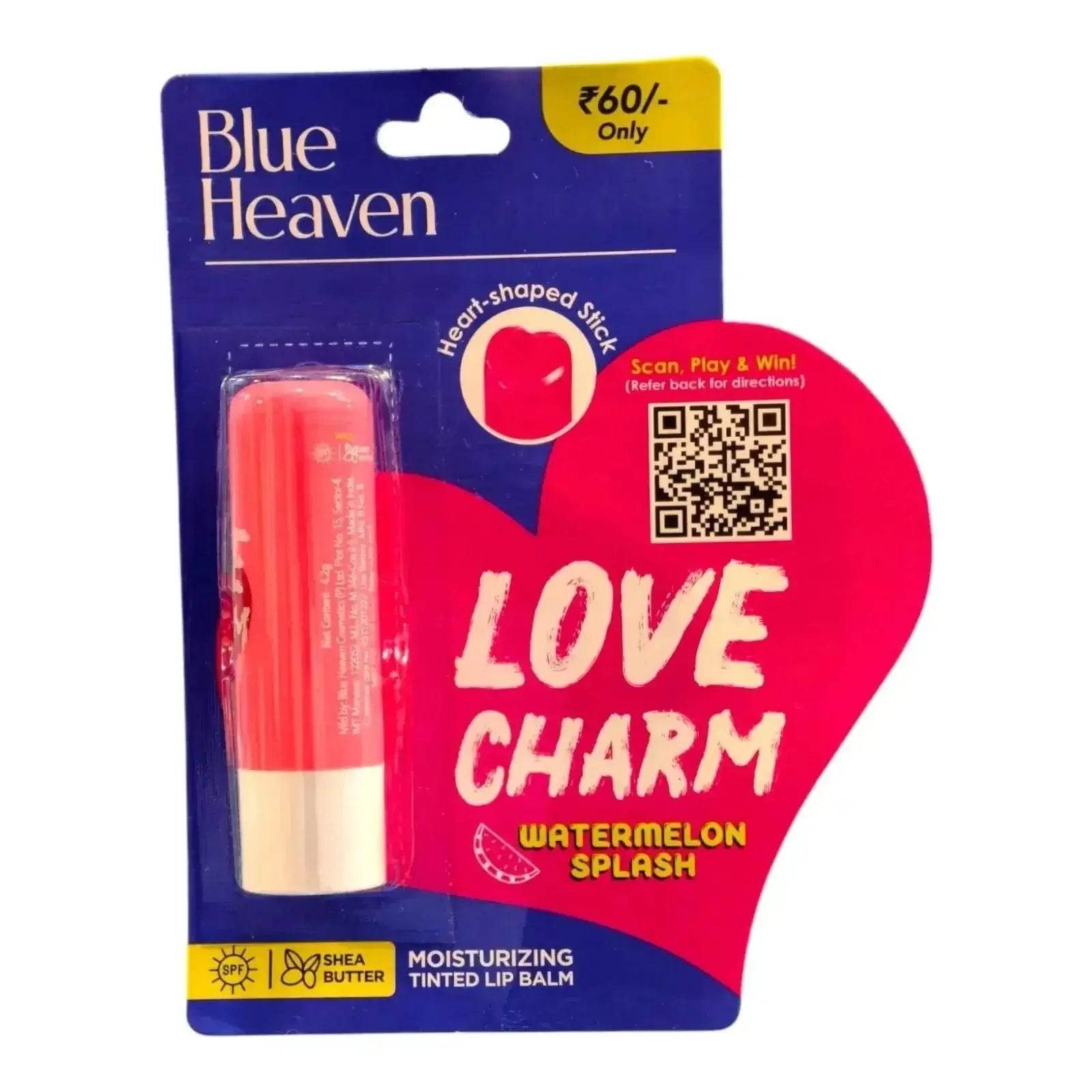 Blue Heaven Love Charm Watermelon Splash Lip Balm | Hydrating & Tinted