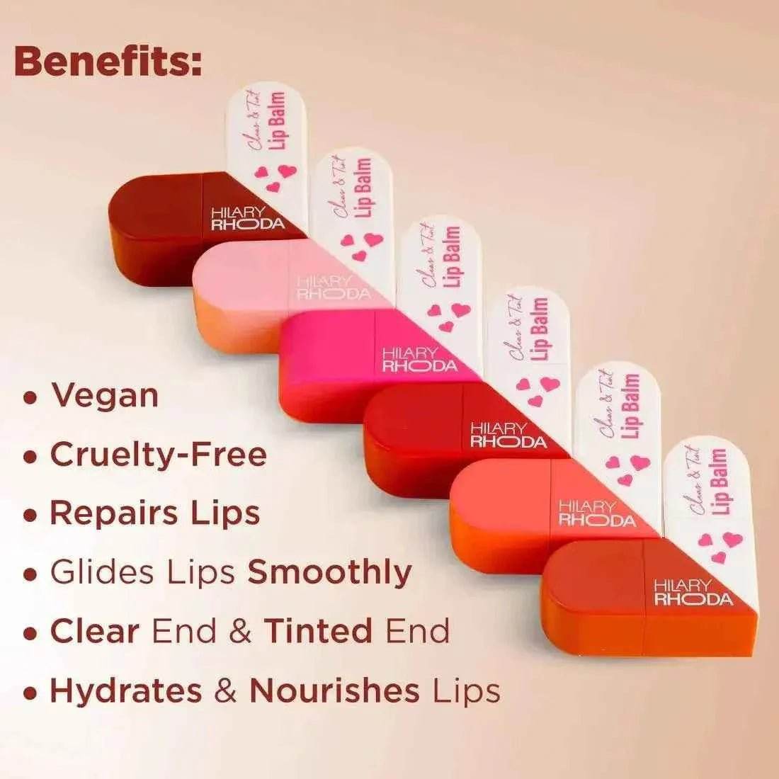 clear & tint lip balm – hydrating, customizable lip color