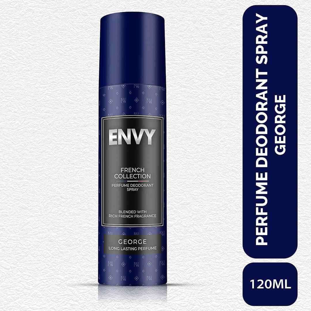 envy george long lasting luxury deodorant for men & boys - 120ml