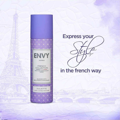 ENVY Juliette French Collection Perfume Deodorant Spray - 120ml, Luxury Fragrance for Women