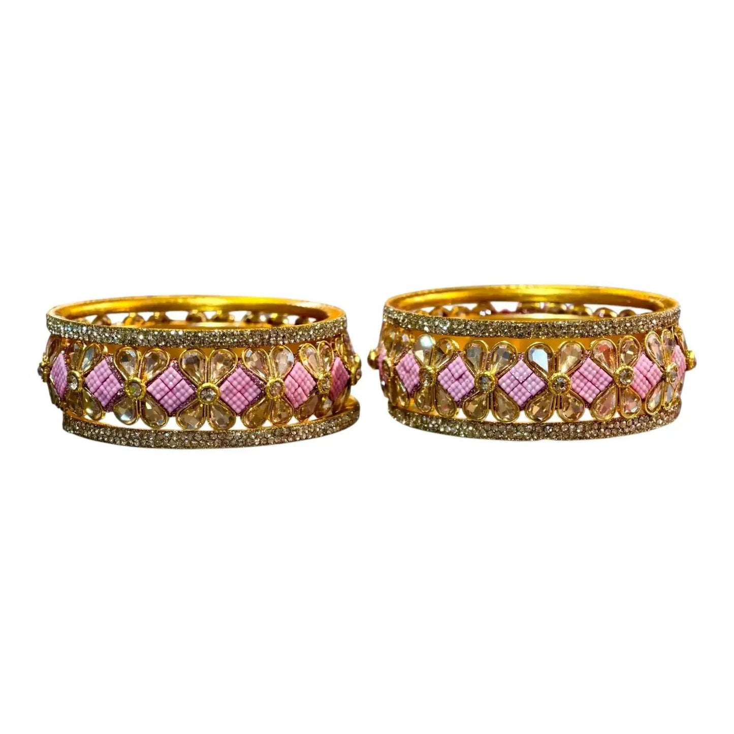 exquisite green designer bangles with stonework – elegant floral design for special occasions