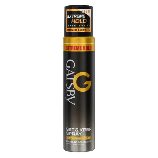 Gatsby Set & Keep Hair Spray - Extreme Hold | Long-Lasting Hair Locking Spray | 250ml