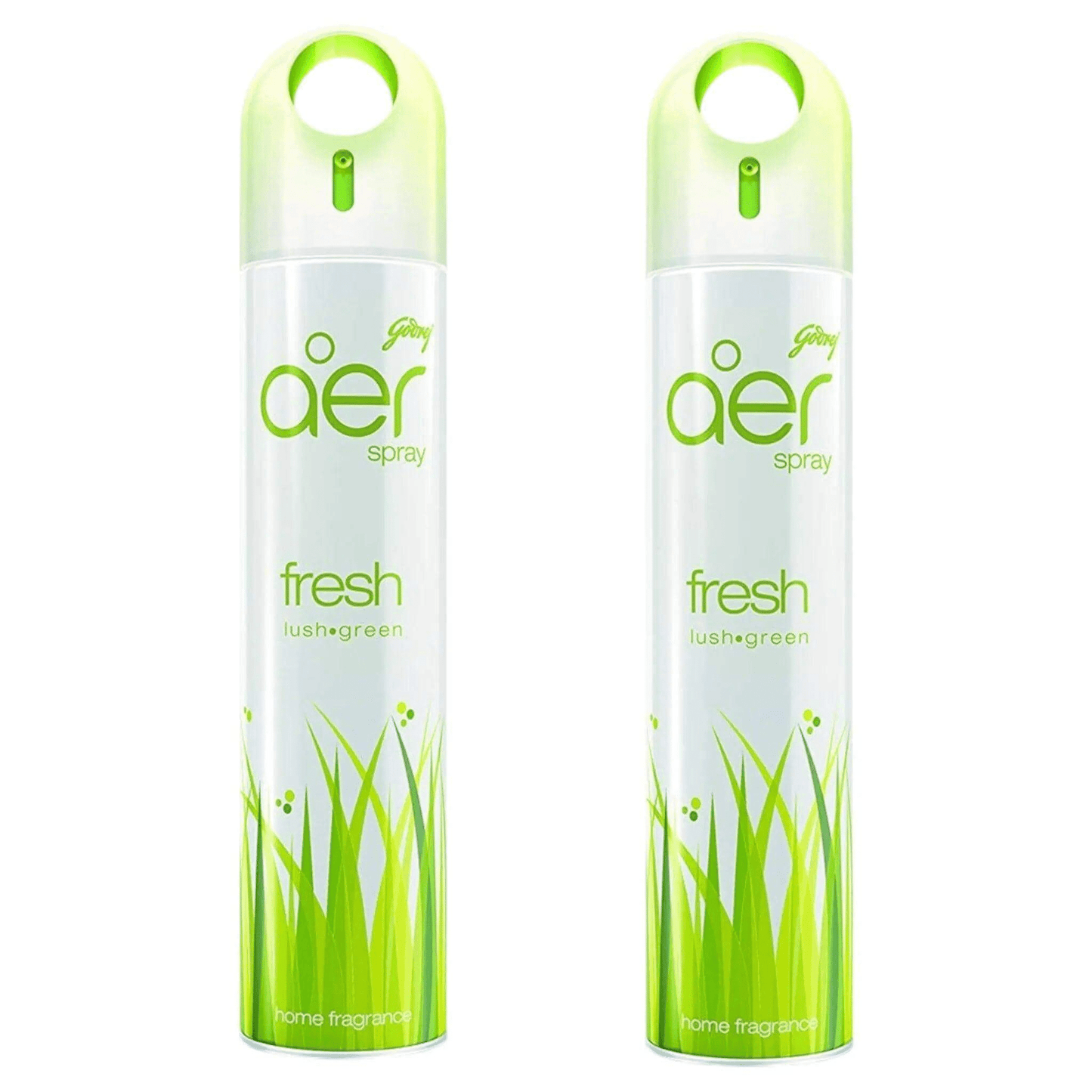 godrej aer home air freshener spray - 220ml (fresh lush green) | room freshener for home & office | long-lasting freshness | pack of 1