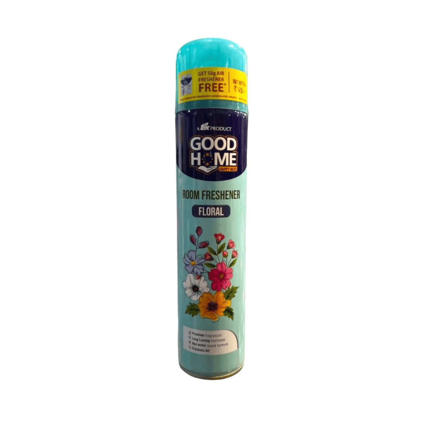 good home room freshener - floral 130g | long-lasting floral fragrance | odour neutralizer for home & office | air freshener spray