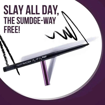 Here’s a product title based on your description:  **Hilary Rhoda Slay All Day Kajal – Retractable, Long-Lasting, Matte Finish, Highly Pigmented, Transfer-Proof & Smudge-Proof Kajal**