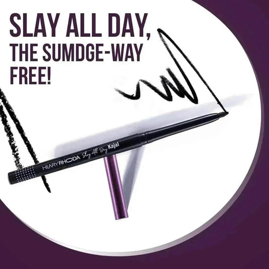 Here’s a product title based on your description:  **Hilary Rhoda Slay All Day Kajal – Retractable, Long-Lasting, Matte Finish, Highly Pigmented, Transfer-Proof & Smudge-Proof Kajal**