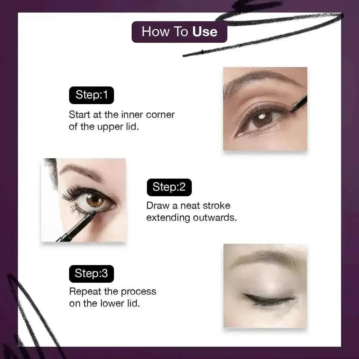 Here’s a product title based on your description:  **Hilary Rhoda Slay All Day Kajal – Retractable, Long-Lasting, Matte Finish, Highly Pigmented, Transfer-Proof & Smudge-Proof Kajal**