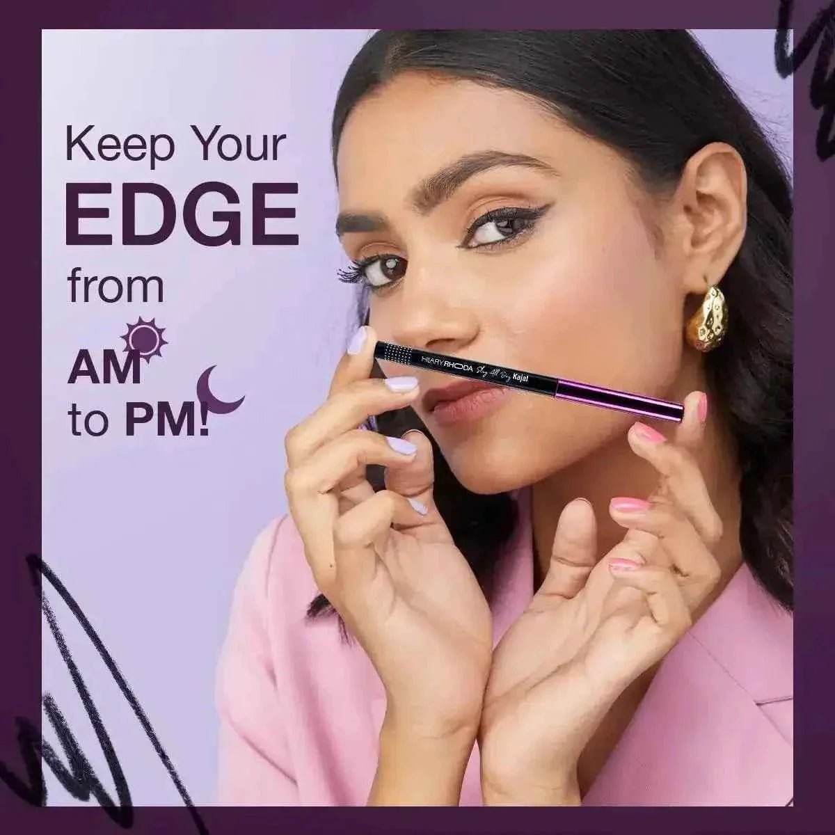 Here’s a product title based on your description:  **Hilary Rhoda Slay All Day Kajal – Retractable, Long-Lasting, Matte Finish, Highly Pigmented, Transfer-Proof & Smudge-Proof Kajal**