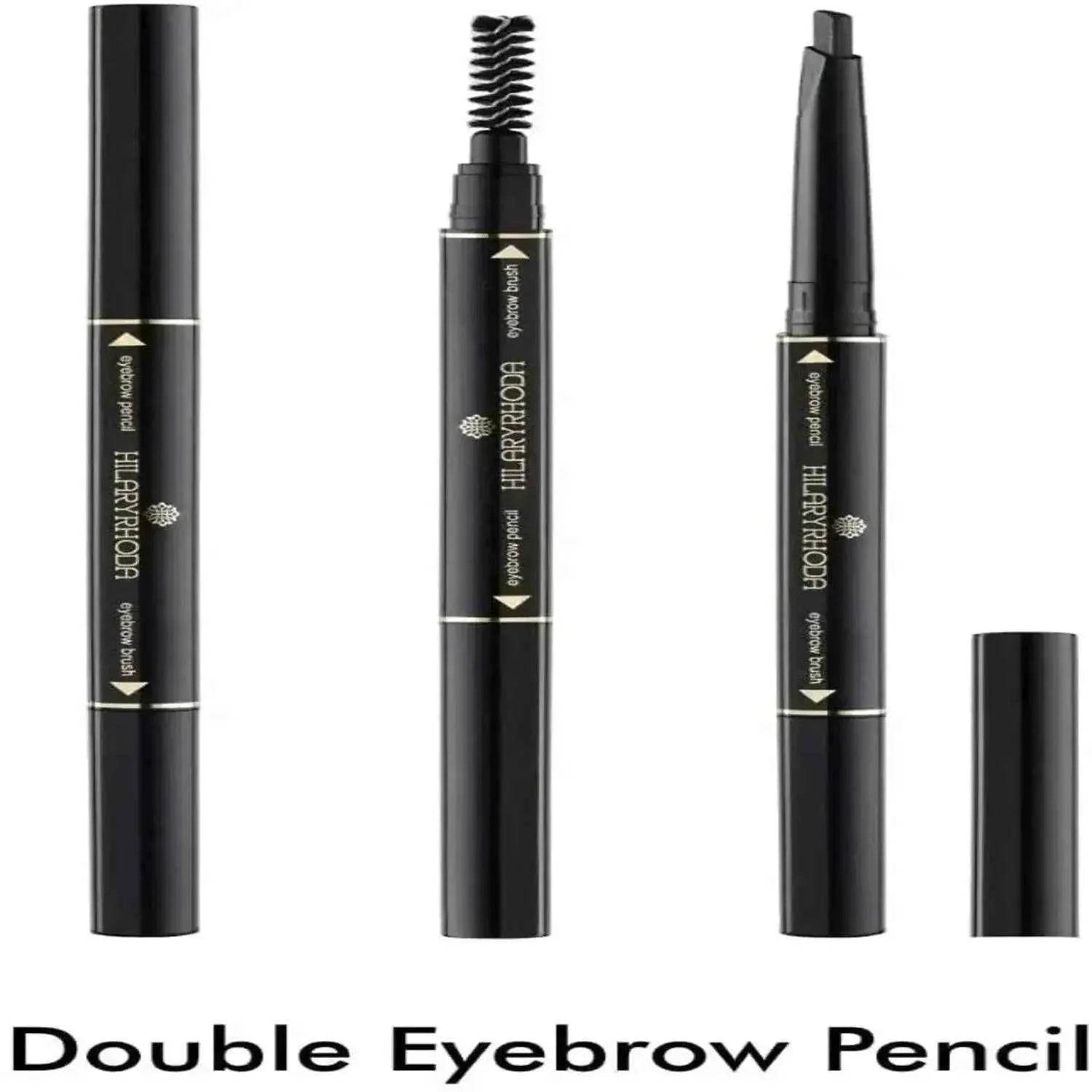 Here’s a refined version of your product title:  **Hilary Rhoda Brow Artist Eyebrow Pencil – Dual-Ended, Smudge-Proof, Long-Lasting, Natural Finish, 0.3g (Brown)**