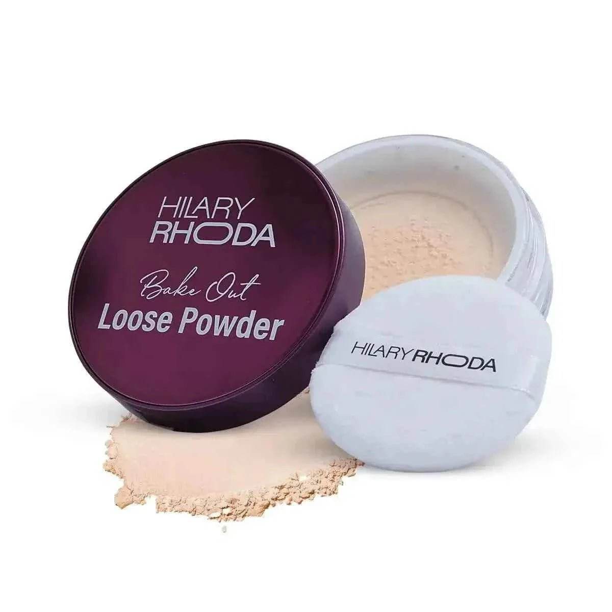 Hilary Rhoda Bake Out Loose Powder - Matte Finish & Lightweight, Oil Control, Hides Imperfections, 10g (Banana - Shade 02)