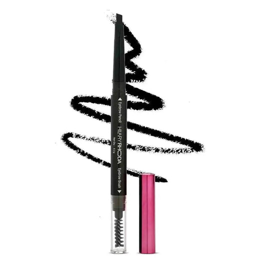 Hilary Rhoda Brow Artist Eyebrow Pencil – Dual-Ended, Smudge-Proof, Long-Lasting, Natural Finish, 0.3g (Black - Shade 01)