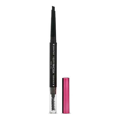 Hilary Rhoda Brow Artist Eyebrow Pencil – Dual-Ended, Smudge-Proof, Long-Lasting, Natural Finish, 0.3g (Black - Shade 01)
