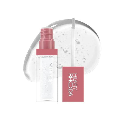 Hilary Rhoda Glass Glow Lip Gloss – Nourishing, Hydrating, High Shine, Juicy & Plump Lips, 5ml (Clear Shine)