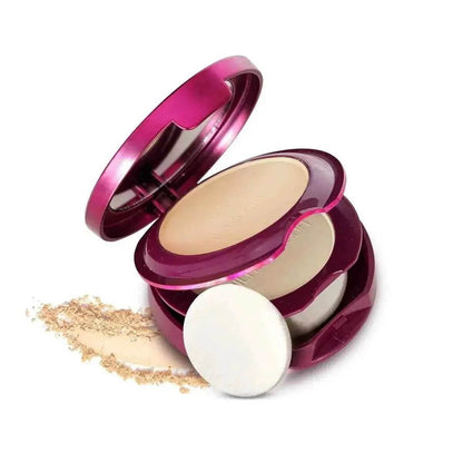 Hilary Rhoda HD Pressed Powder - 2-in-1 Compact, Oil Control, 18g (Vanilla - Shade 02)