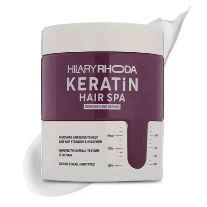 Hilary Rhoda Keratin Hair Spa - Deep Conditioning, Total Hair Repair, Strengthening & Smoothing, 1000ml (For All Hair Types)