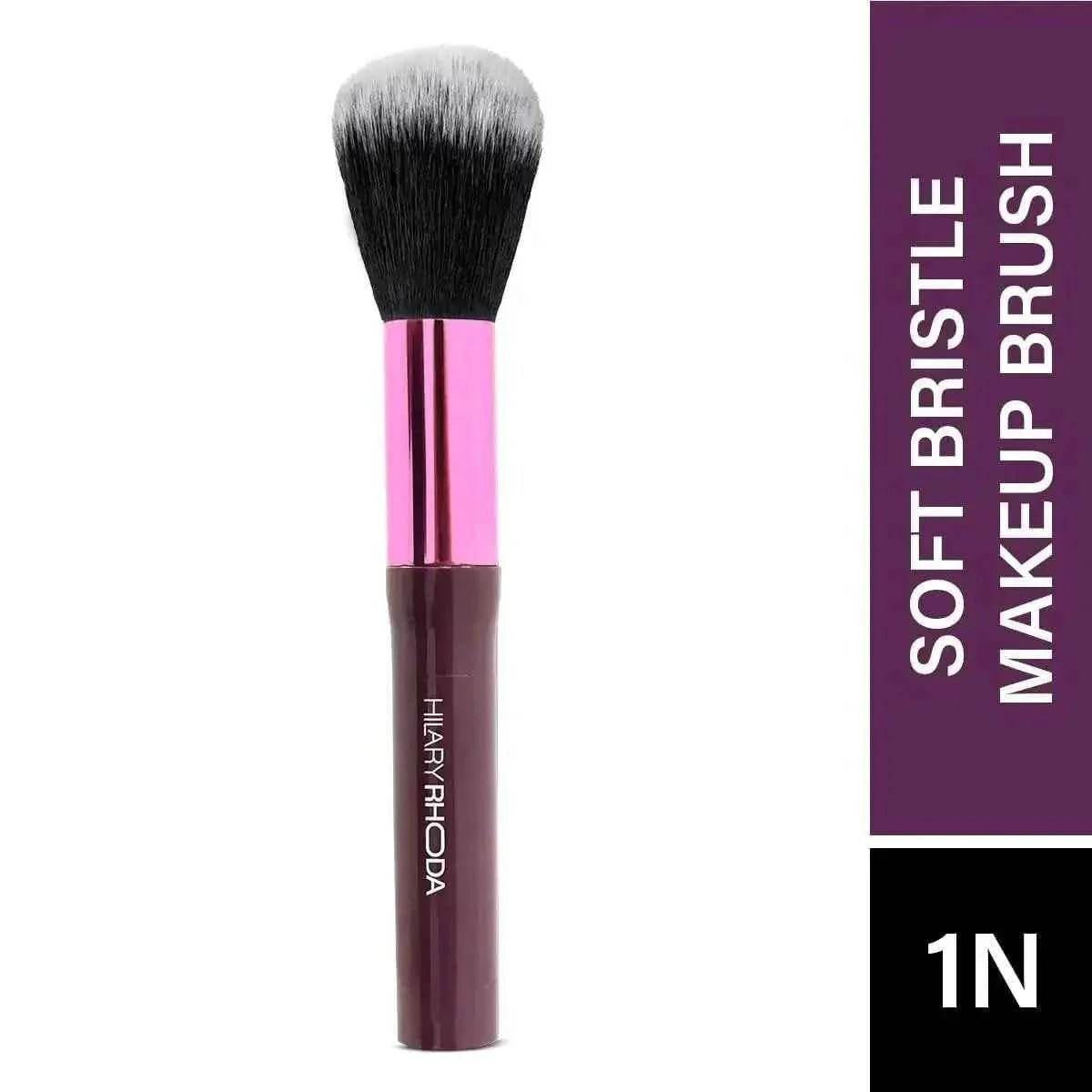 hilary rhoda one touch brush - soft bristle makeup brush for cream, liquid & powder foundation & blush, non-absorbing