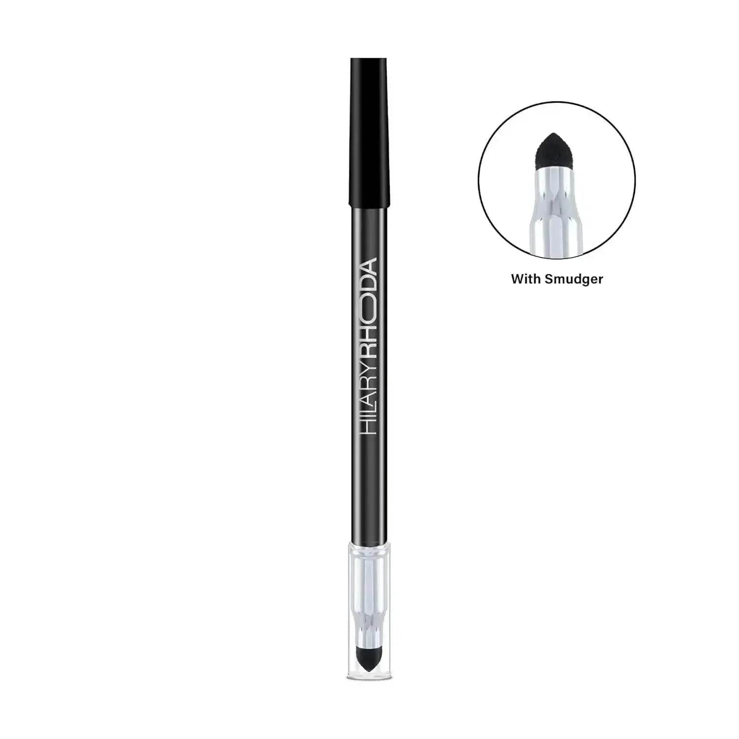 Hilary Rhoda Play n Blend Gel Eyeliner | One Stroke Application | Highly Pigmented, Matte & Shimmer Finish | 2-in-1 Smudger + Eyeliner (Black, Shade 03) 1.5g