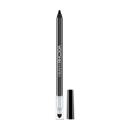 Hilary Rhoda Play n Blend Gel Eyeliner | One Stroke Application | Highly Pigmented, Matte & Shimmer Finish | 2-in-1 Smudger + Eyeliner (Black, Shade 03) 1.5g
