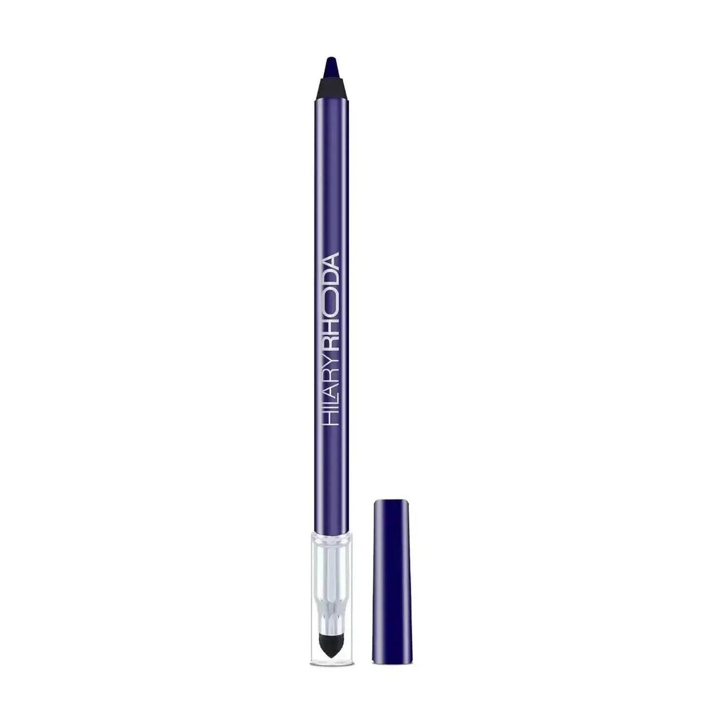 hilary rhoda play n blend gel eyeliner | one stroke application | highly pigmented, matte & shimmer finish | 2-in-1 smudger + eyeliner (dark blue topaz, shade 05) 1.5g