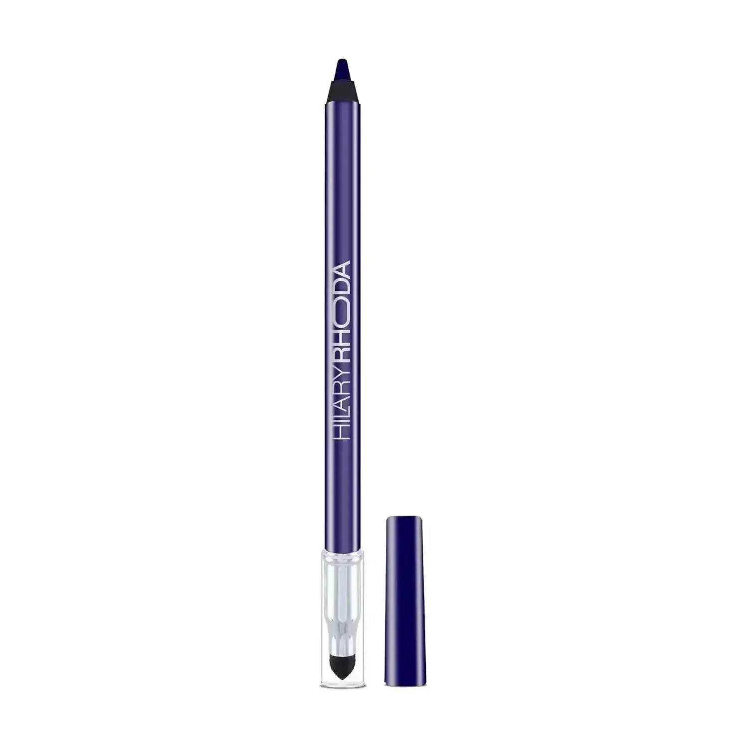 Hilary Rhoda Play n Blend Gel Eyeliner | One Stroke Application | Highly Pigmented, Matte & Shimmer Finish | 2-in-1 Smudger + Eyeliner (Dark Blue Topaz, Shade 05) 1.5g