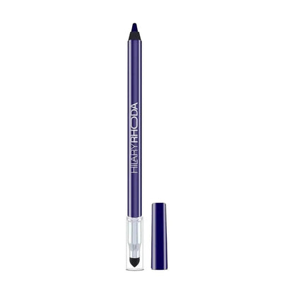 Hilary Rhoda Play n Blend Gel Eyeliner | One Stroke Application | Highly Pigmented, Matte & Shimmer Finish | 2-in-1 Smudger + Eyeliner (Dark Blue Topaz, Shade 05) 1.5g
