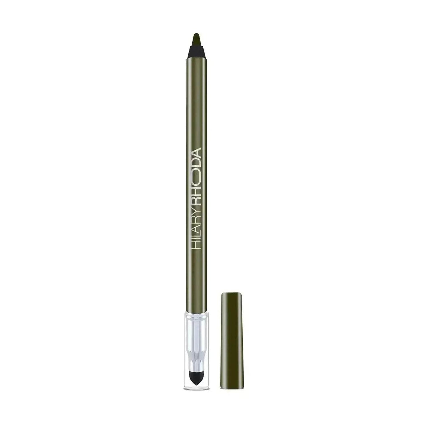 hilary rhoda play n blend gel eyeliner | one stroke application | highly pigmented, matte & shimmer finish | 2-in-1 smudger + eyeliner (olive shimmer, shade 02) 1.5g