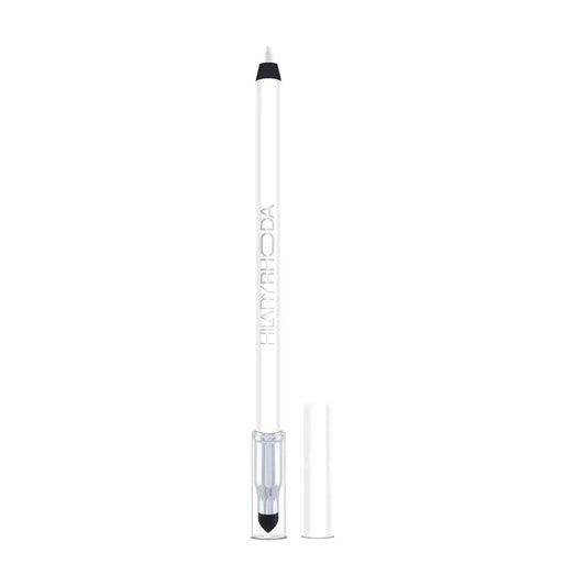Hilary Rhoda Play n Blend Gel Eyeliner | One Stroke Application | Highly Pigmented, Matte & Shimmer Finish | 2-in-1 Smudger + Eyeliner (Pure White, Shade 08) 1.5g
