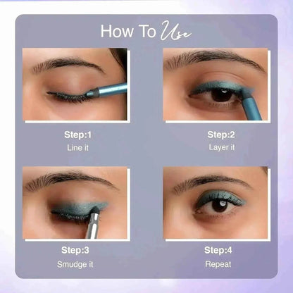 Hilary Rhoda Play n Blend Gel Eyeliner | One Stroke Application | Highly Pigmented, Matte & Shimmer Finish | 2-in-1 Smudger + Eyeliner (Romantic Pink, Shade 07) 1.5g