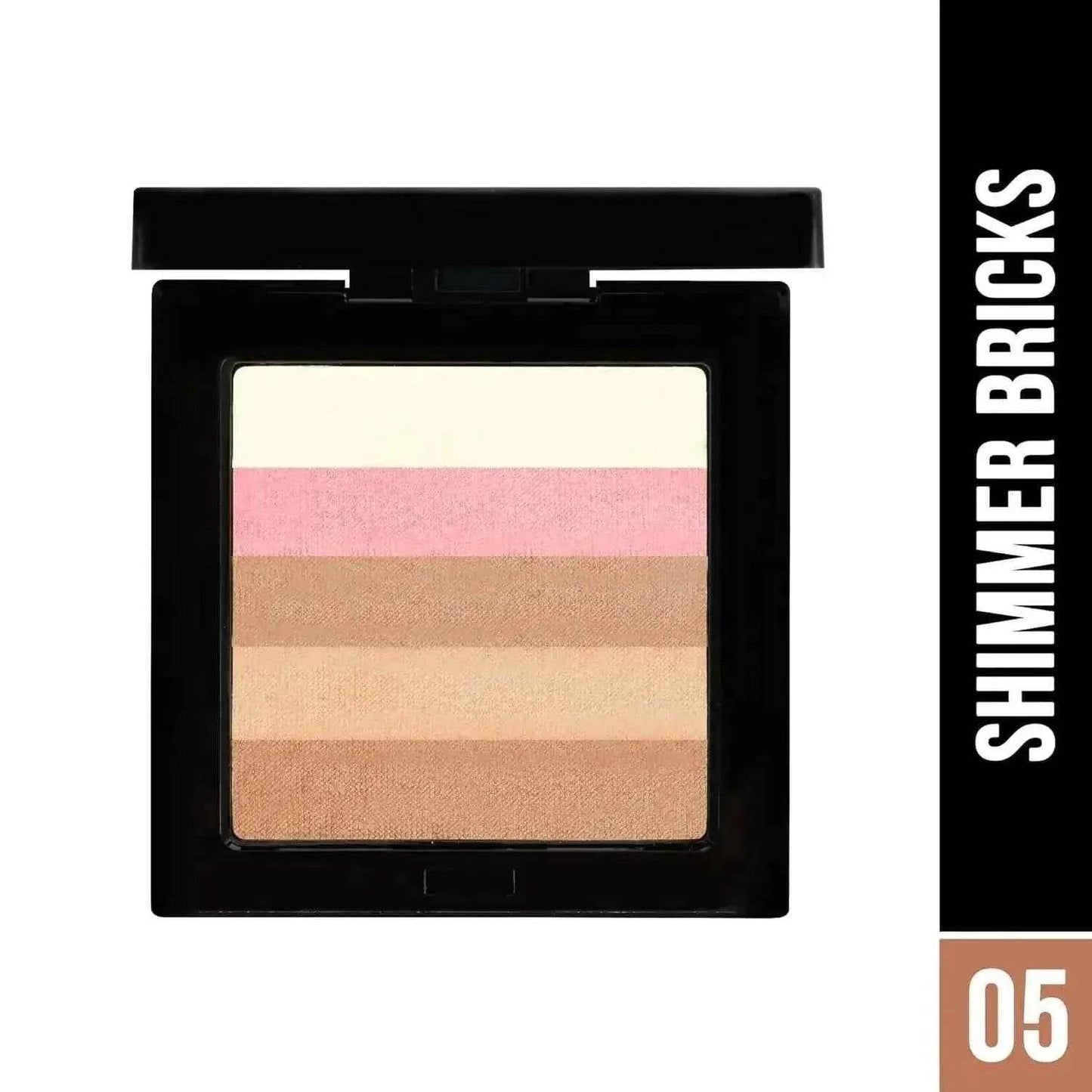 hilary rhoda shimmer bricks highlighter palette - bronzers, highlighters & blushes, highly pigmented, long-lasting glow (shade 05, 8.1g)