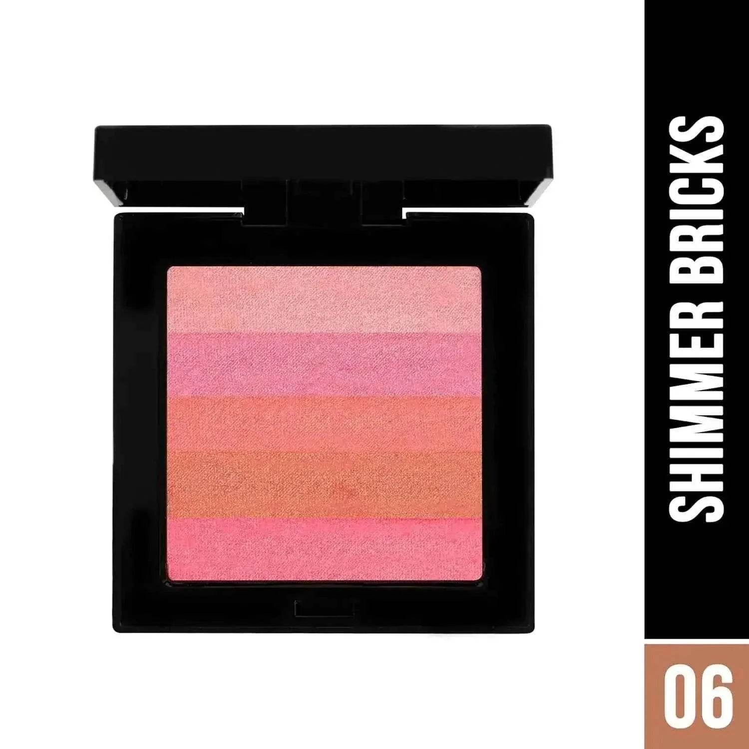 Hilary Rhoda Shimmer Bricks Highlighter Palette | Highly Pigmented Bronzers, Highlighters & Blushes | Long-Lasting Illuminating Glow (Shade 06, 8.1g)