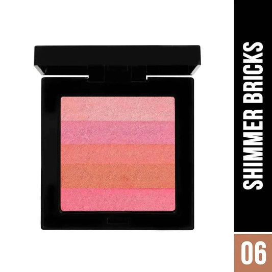 Hilary Rhoda Shimmer Bricks Highlighter Palette | Highly Pigmented Bronzers, Highlighters & Blushes | Long-Lasting Illuminating Glow (Shade 06, 8.1g)