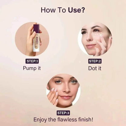 Hilary Rhoda Super Cover Foundation - High Coverage, Waterproof, Matte Finish, 24-Hour Stay, Blemish-Free, 30g (Fair Ivory | Shade 02)