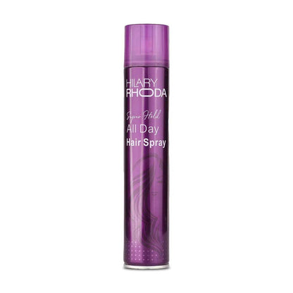 Hillary Rhoda Super Hold Hair Spray | Ultra Strong All Day Hold | No Residue, Sweat-Proof | 420ml