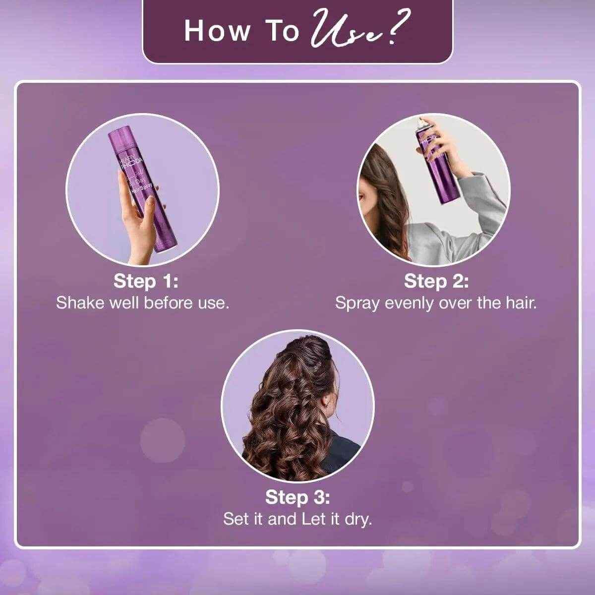 Hillary Rhoda Super Hold Hair Spray | Ultra Strong All Day Hold | No Residue, Sweat-Proof | 420ml