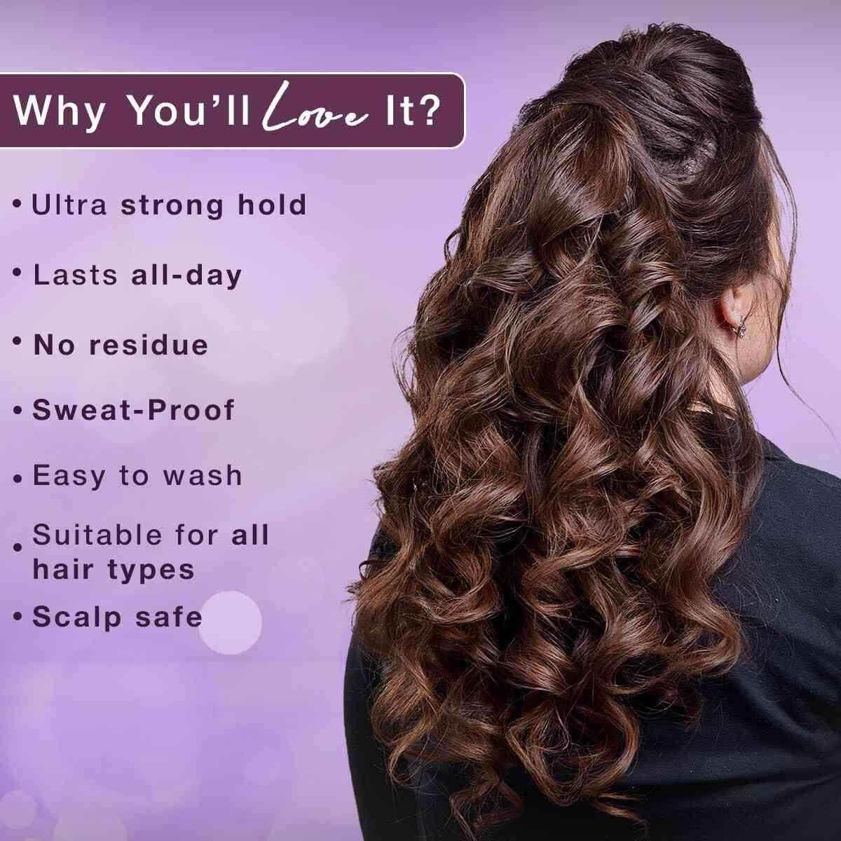 Hillary Rhoda Super Hold Hair Spray | Ultra Strong All Day Hold | No Residue, Sweat-Proof | 420ml