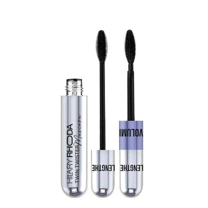 Hilary Rhoda Twin Twister Mascara | Volumizes & Lengthens | Waterproof, Smudge-Proof, Clump-Free | Enhances Curl | Highly Pigmented (12ml)