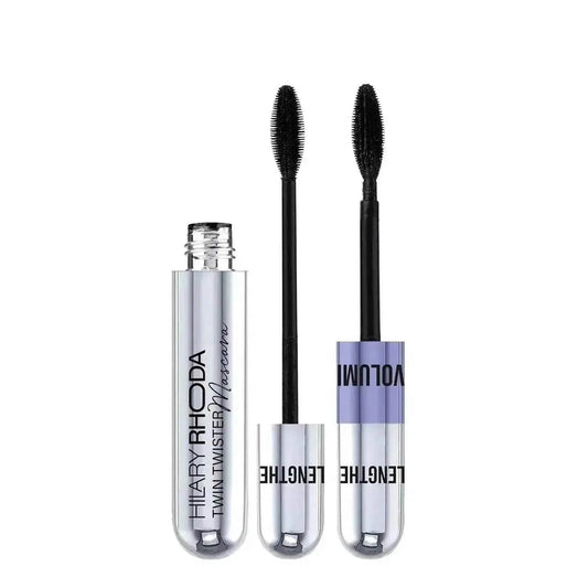 Hilary Rhoda Twin Twister Mascara | Volumizes & Lengthens | Waterproof, Smudge-Proof, Clump-Free | Enhances Curl | Highly Pigmented (12ml)
