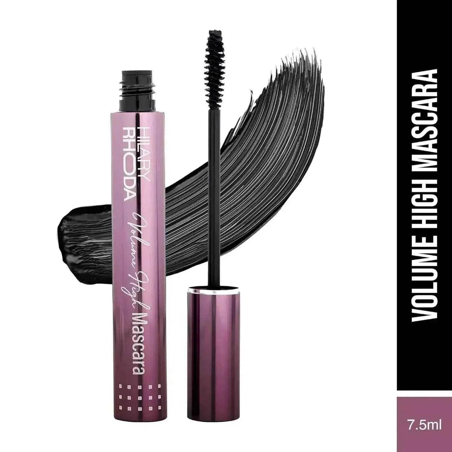 hilary rhoda volume high mascara | smudge-free, water-resistant | volumizing, long-wear, lash-lift effect | black mascara (7.5ml)