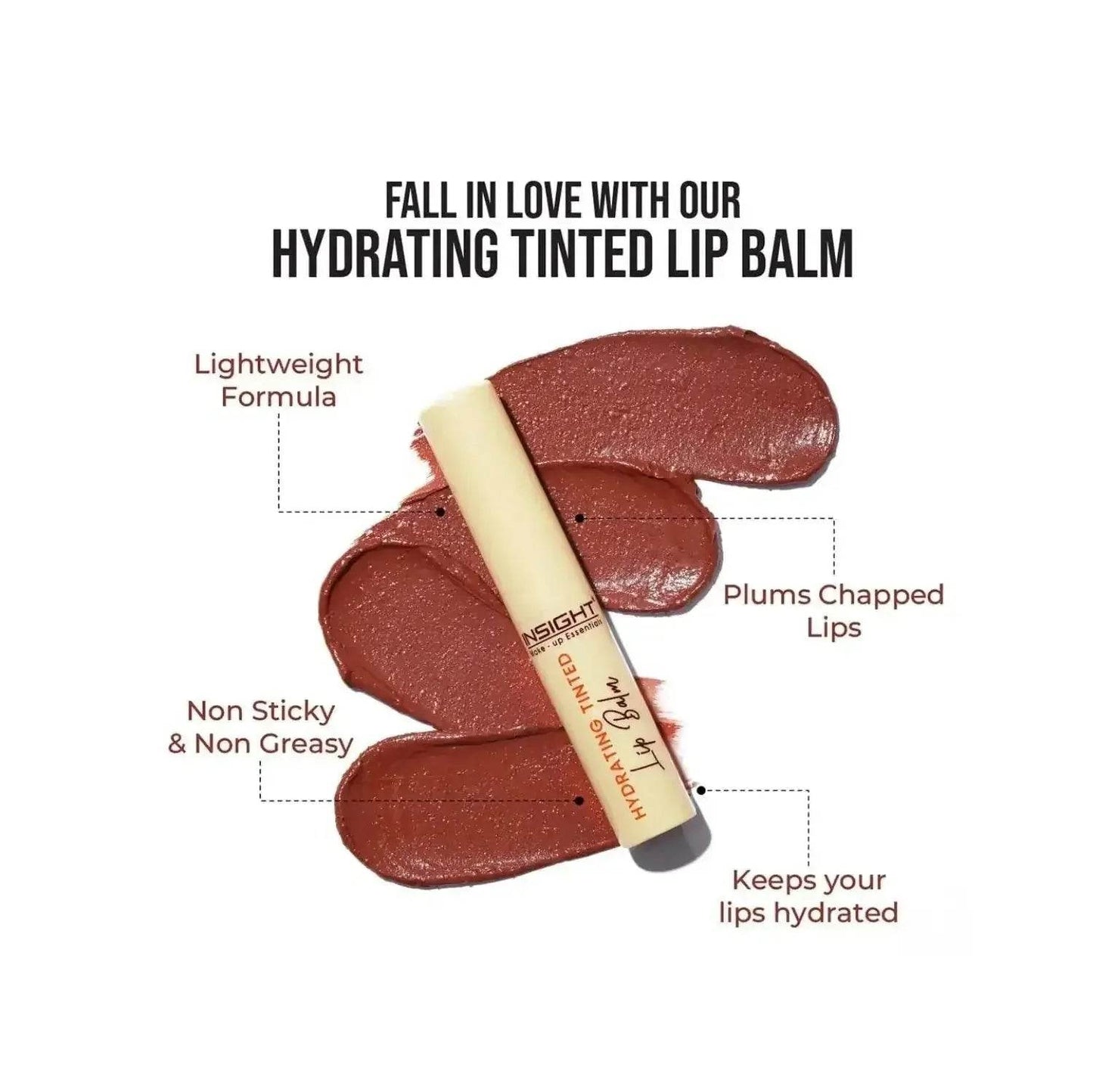 insight cosmetics hydrating tinted lip balm with hazelnut oil, 2.5gm (lp07-hazelnut)